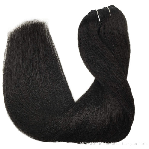 Clip in Hair Extensions Blonde Human Hair for Women Clip in Hair Extensions